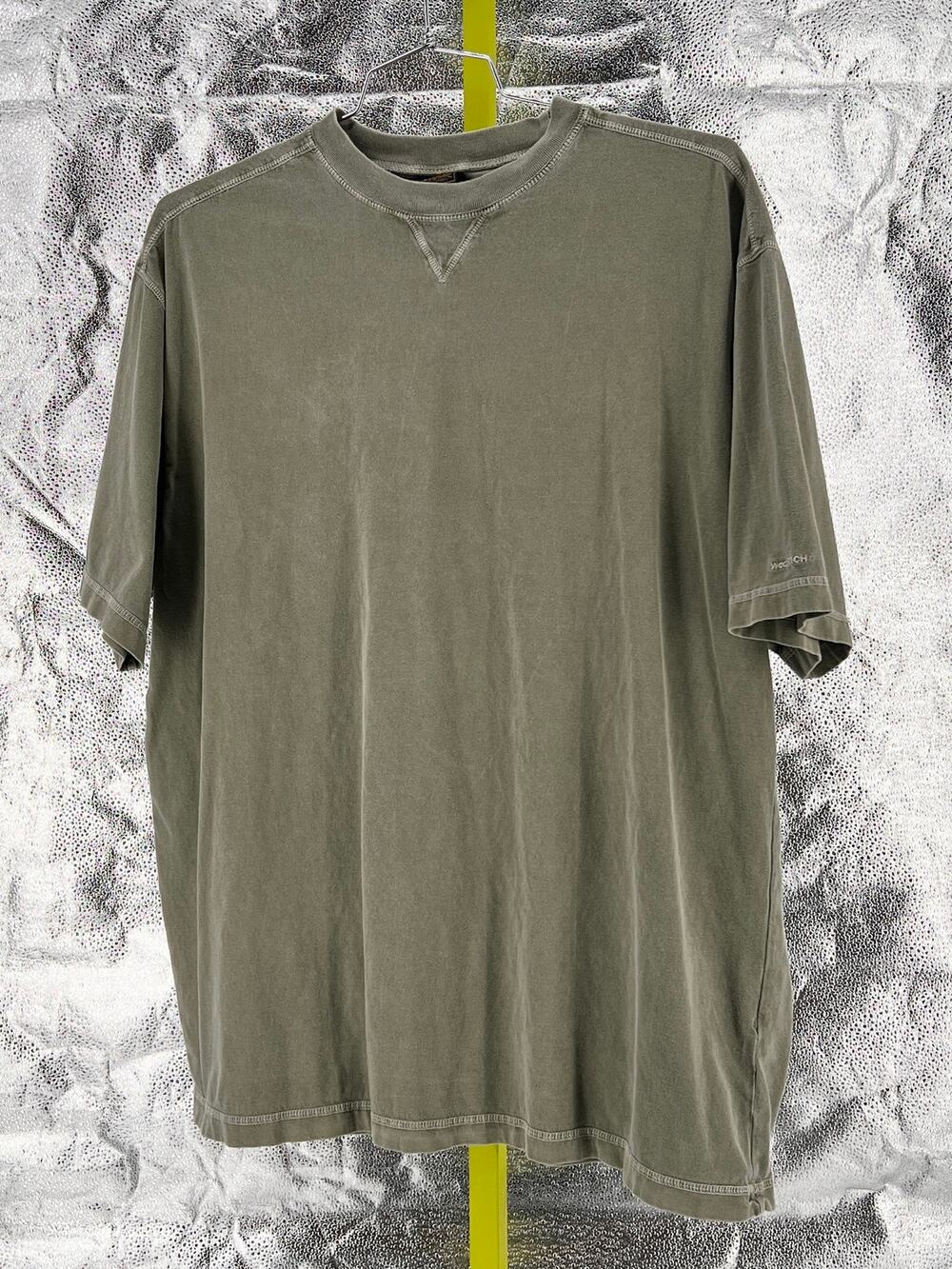 90s Vintage Woolrich Tshirt Earth Tone Muted Olive Green 1990s Minimlism Size XL